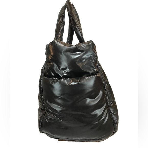 PUFFER EURO STYLE CONVERTIBLE TOTE, BLACK, CELINE DION - Picture 3 of 9